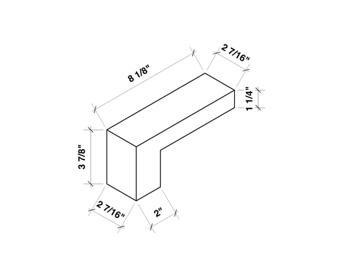 Rowlock Split Stair Tread